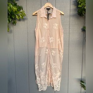 🍁 Jeans By Buffalo Duster Kimono Sheer lace Sz  XL